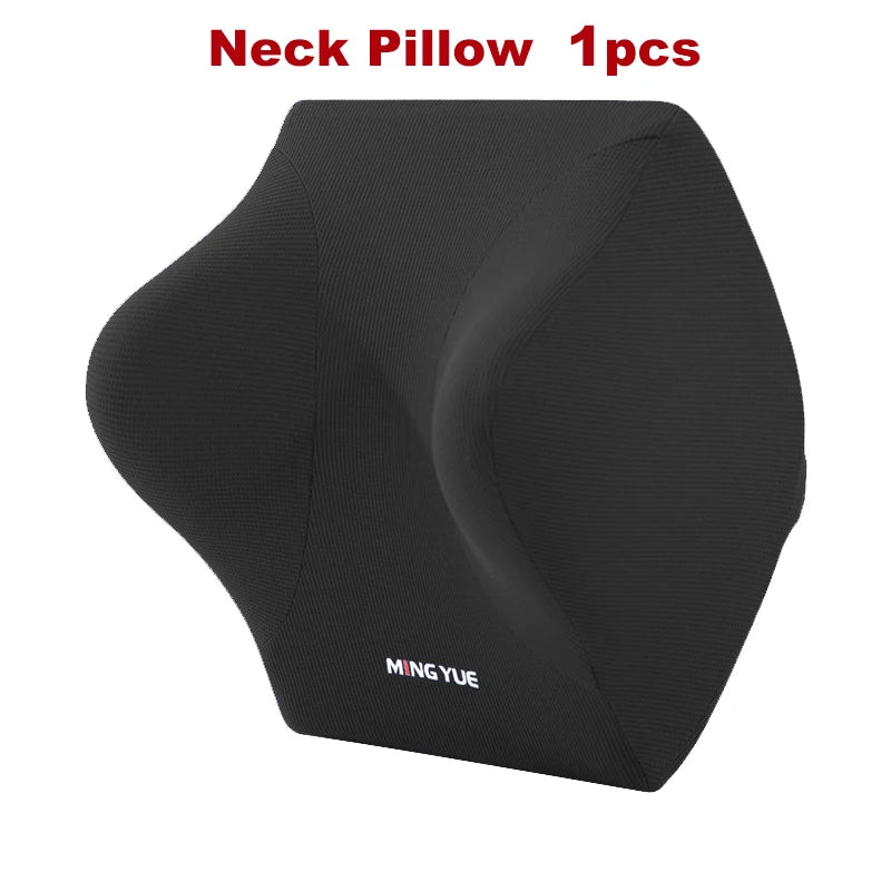 Car Lumbar Support Headrest Neck Pillow Support Universal Soft Neck Pillows Cushion Car Memory Foam Lumbar Pillow Back Support
