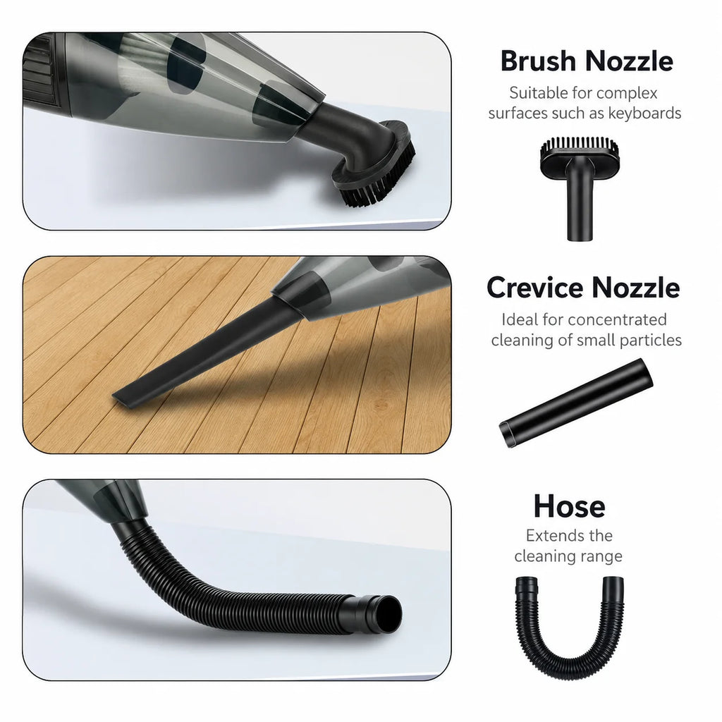 12V 120W Car Vacuum Cleaner Portable Wet And Dry Dual-Use Vacuum Cleaner Powerful Handheld Mini Vaccum Cleaners High Suction