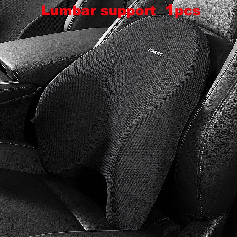 Car Lumbar Support Headrest Neck Pillow Support Universal Soft Neck Pillows Cushion Car Memory Foam Lumbar Pillow Back Support