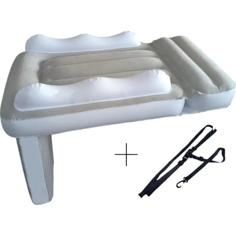 Car Inflatable Bed for Kids Baby Airplane Bed | Flocking Toddler Air Mattress | Universal Travel Sleep Bed with Pump Safety Belt